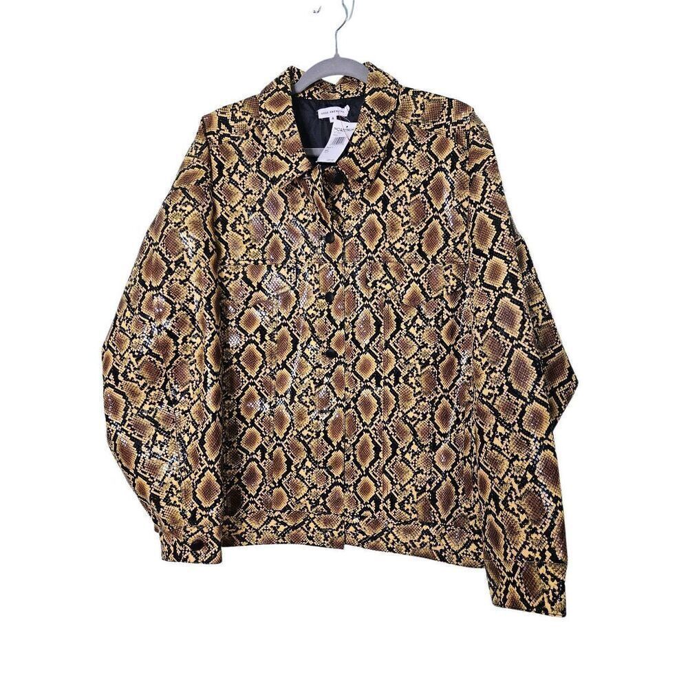 Good American golden snake jacket. Size 4 (XL). NWT.